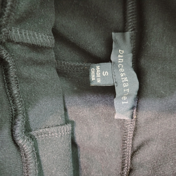 Dance & Marvel Black Faux Leather Drawstring Waist Joggers Pants - Picture 7 of 10